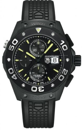 TAG Heuer Aquaracer 500M Calibre 16 44 Titanium PVD / Black / Rubber